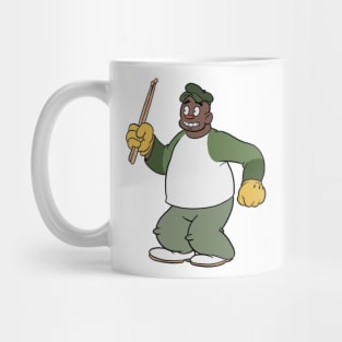 Russy drummer 1930s rubberhose style Mug